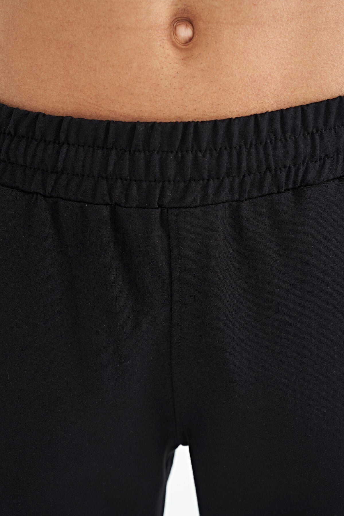 Black Logo Embroidered Detailed Side Pocket Standard Fit Men's Tracksuit Bottom - 84967