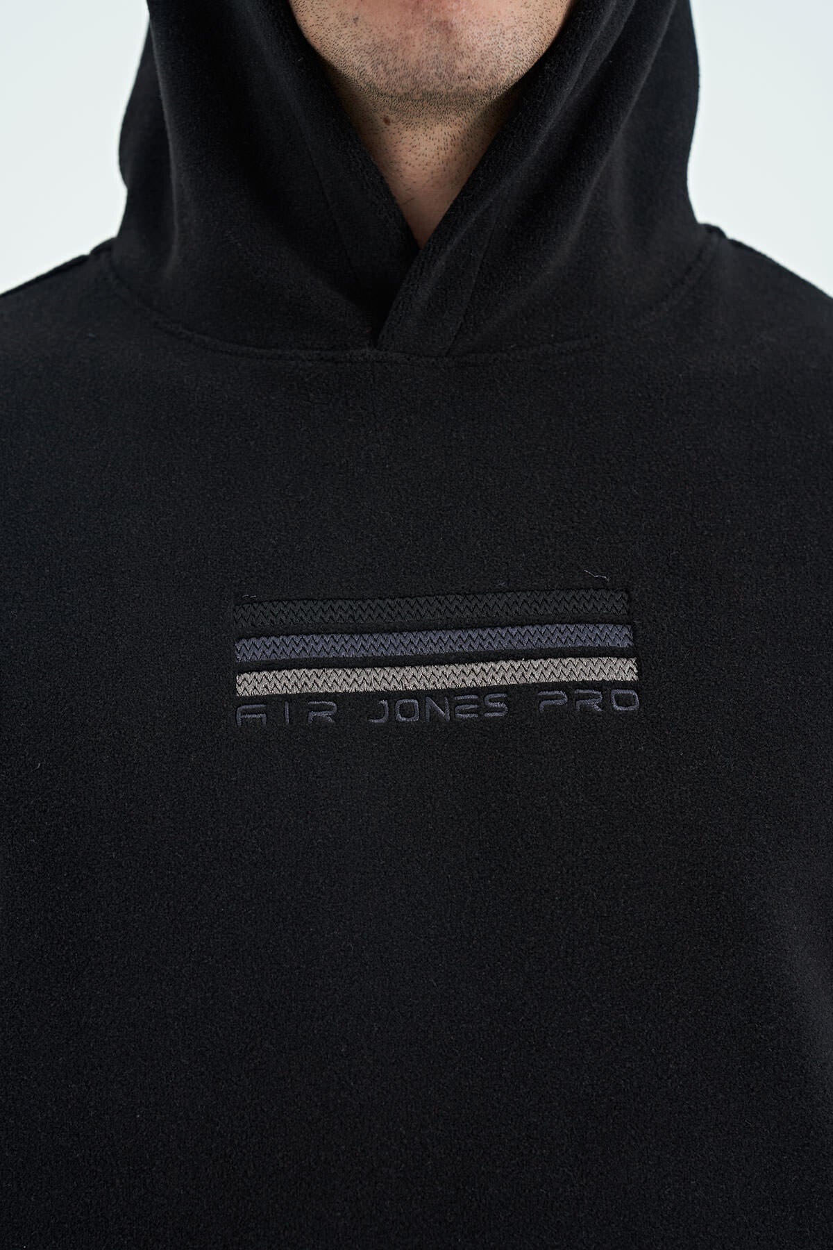 Black Men's Fleece Sweatshirt - 88301