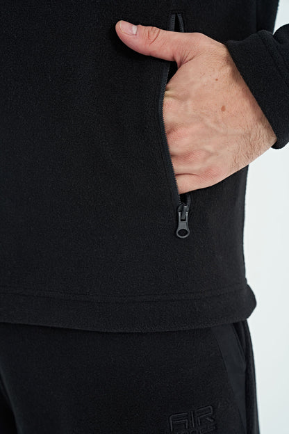 Doyle Black Men's Fleece Tracksuit Set - 85225