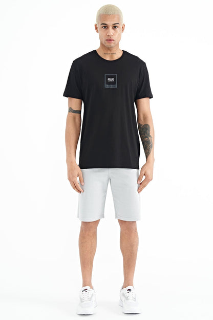 Adney Black O Collar Men's T-Shirt - 88230
