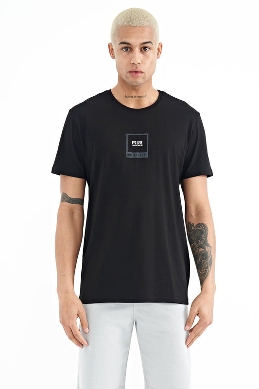 Adney Black O Collar Men's T-Shirt - 88230