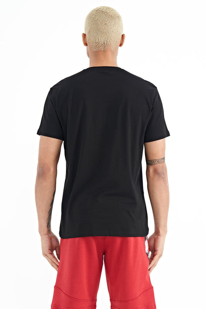 Black Alan Standard Fit Men's T-Shirt - 88208