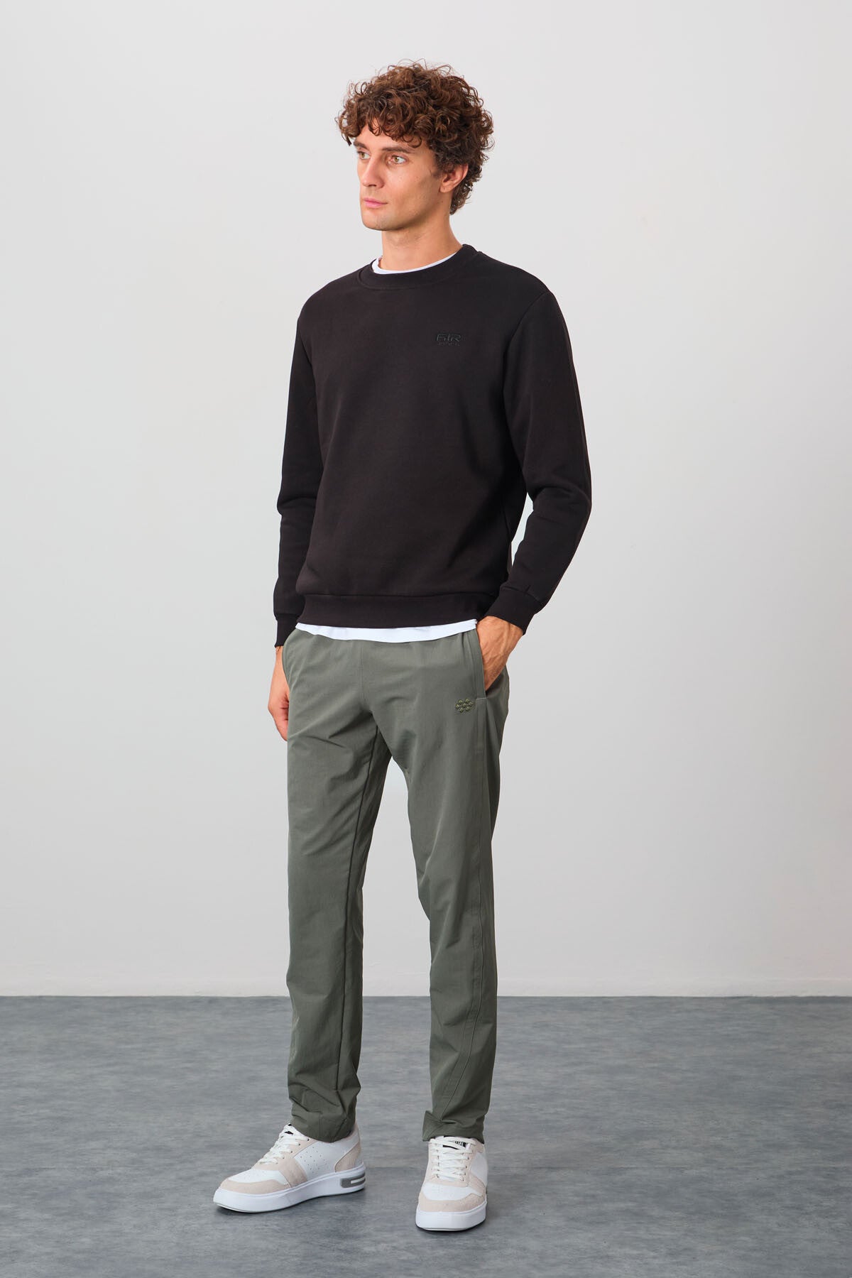 Omar Black Brushed Men's Sweatshirt - 88137