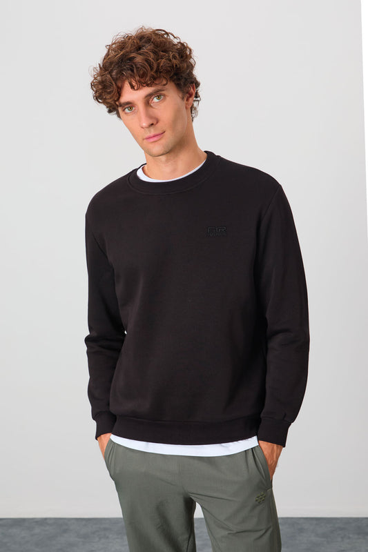 Omar Black Brushed Men's Sweatshirt - 88137