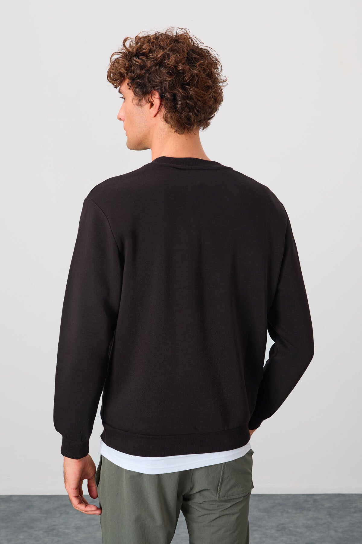 Omar Black Brushed Men's Sweatshirt - 88137