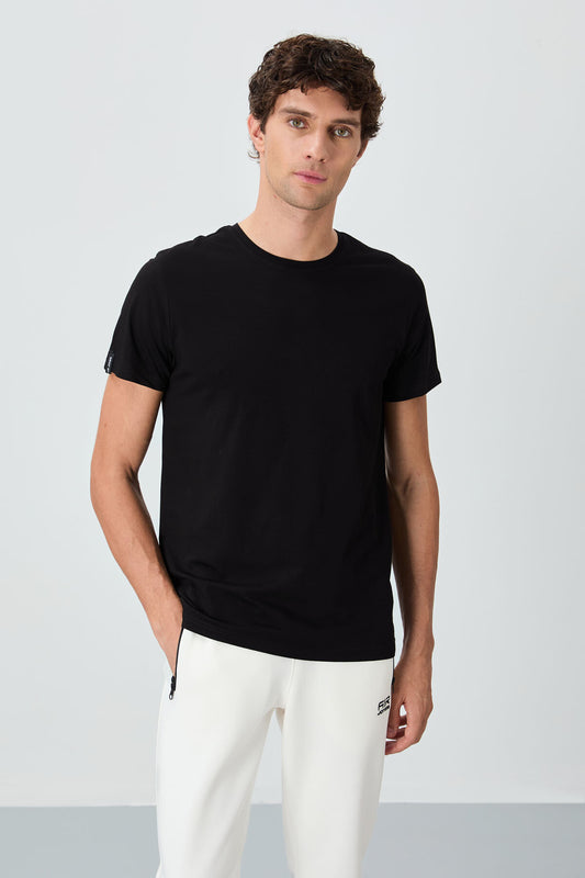 Black Basic Men's T-Shirt - 88245
