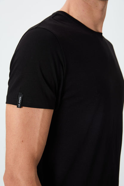 Black Basic Men's T-Shirt - 88245
