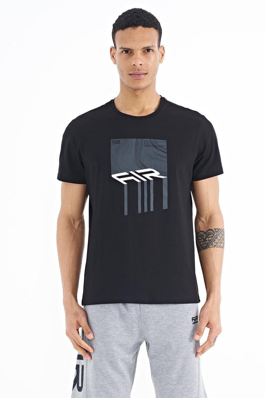 Louis Black Standard Fit Men's T-Shirt - 88202