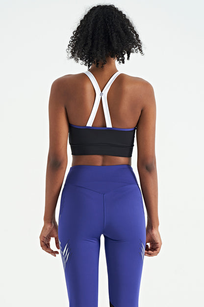 Black Back Detailed Strappy Slim Fit Women's Bustier - 97254