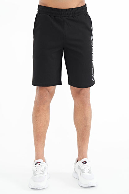 Alva Black Printed Men's Shorts - 81245
