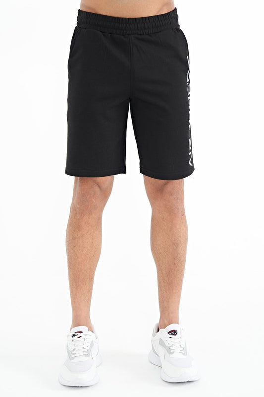Alva Black Printed Men's Shorts - 81245