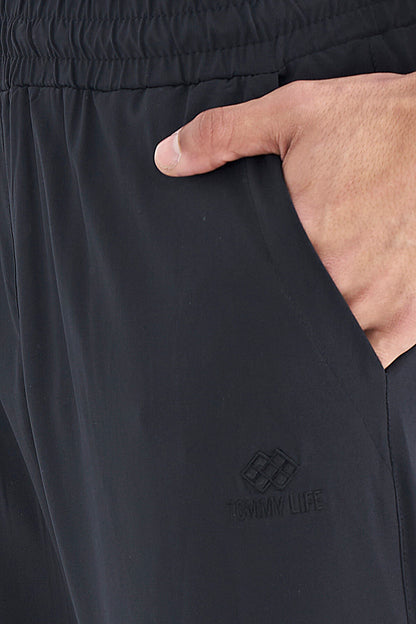 Black Side Pocket Detailed Elastane Men's Shorts - 81238