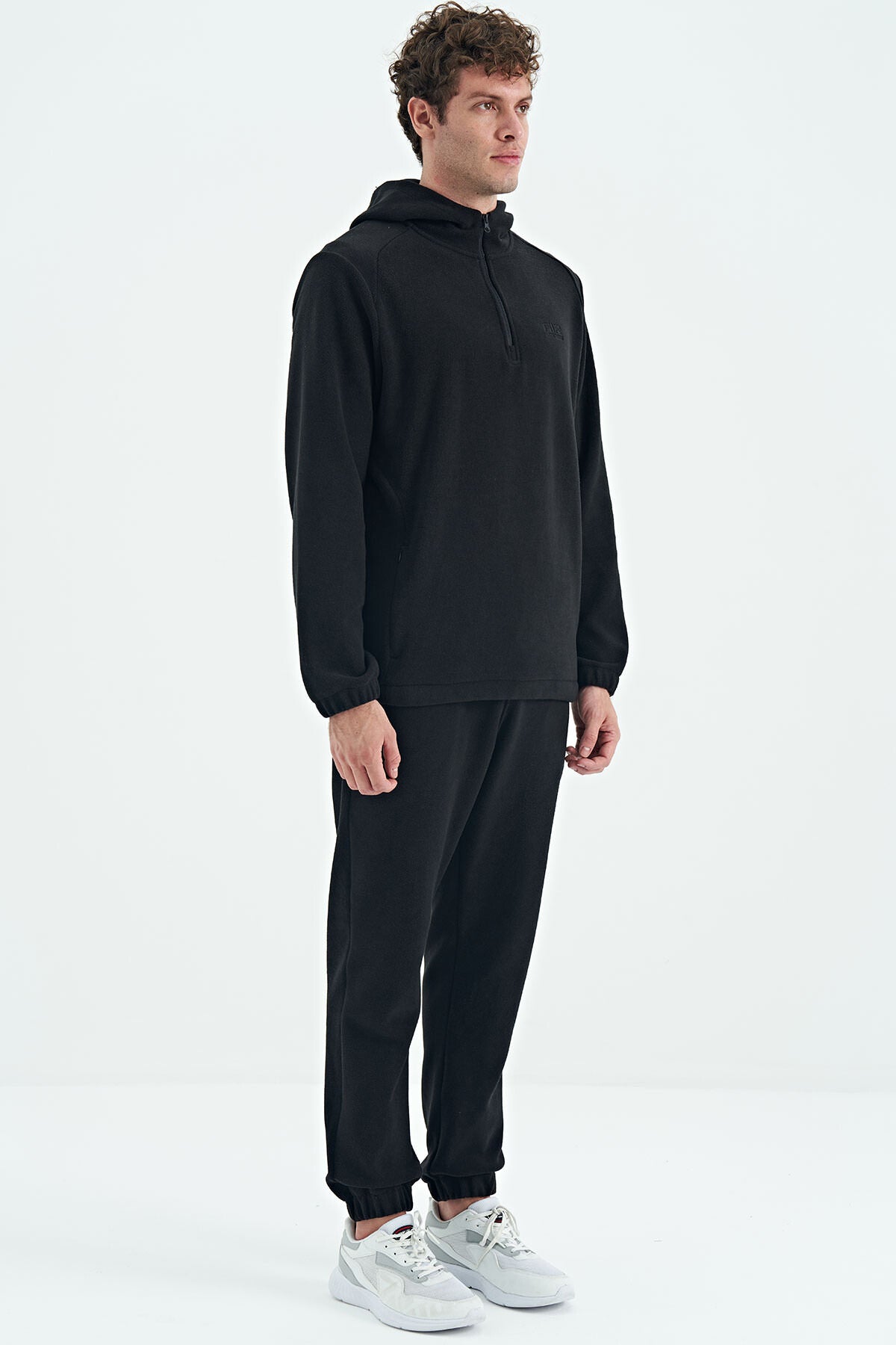 Hector Black Hooded Fleece Men's Tracksuit Set - 85227