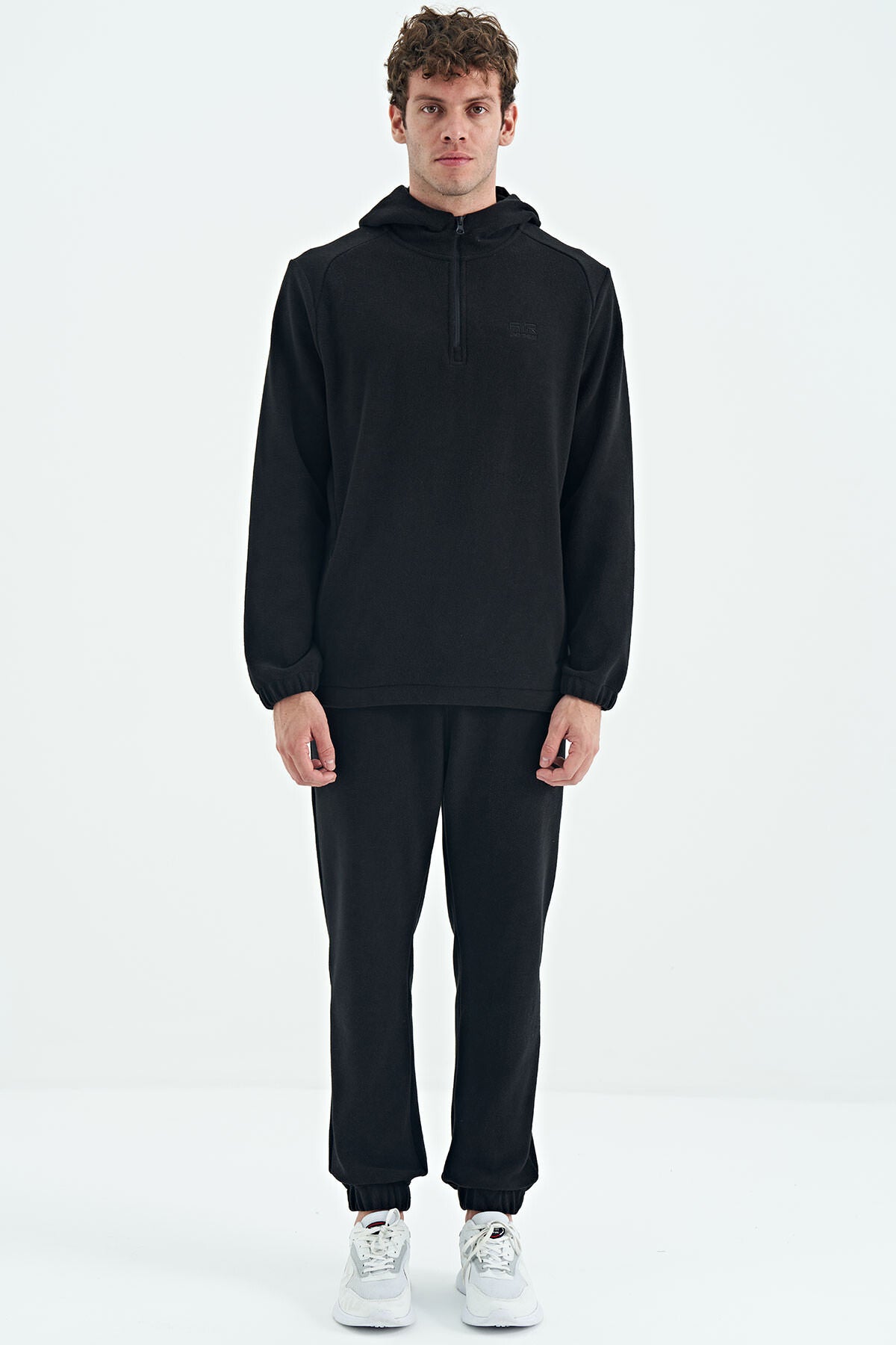 Hector Black Hooded Fleece Men's Tracksuit Set - 85227