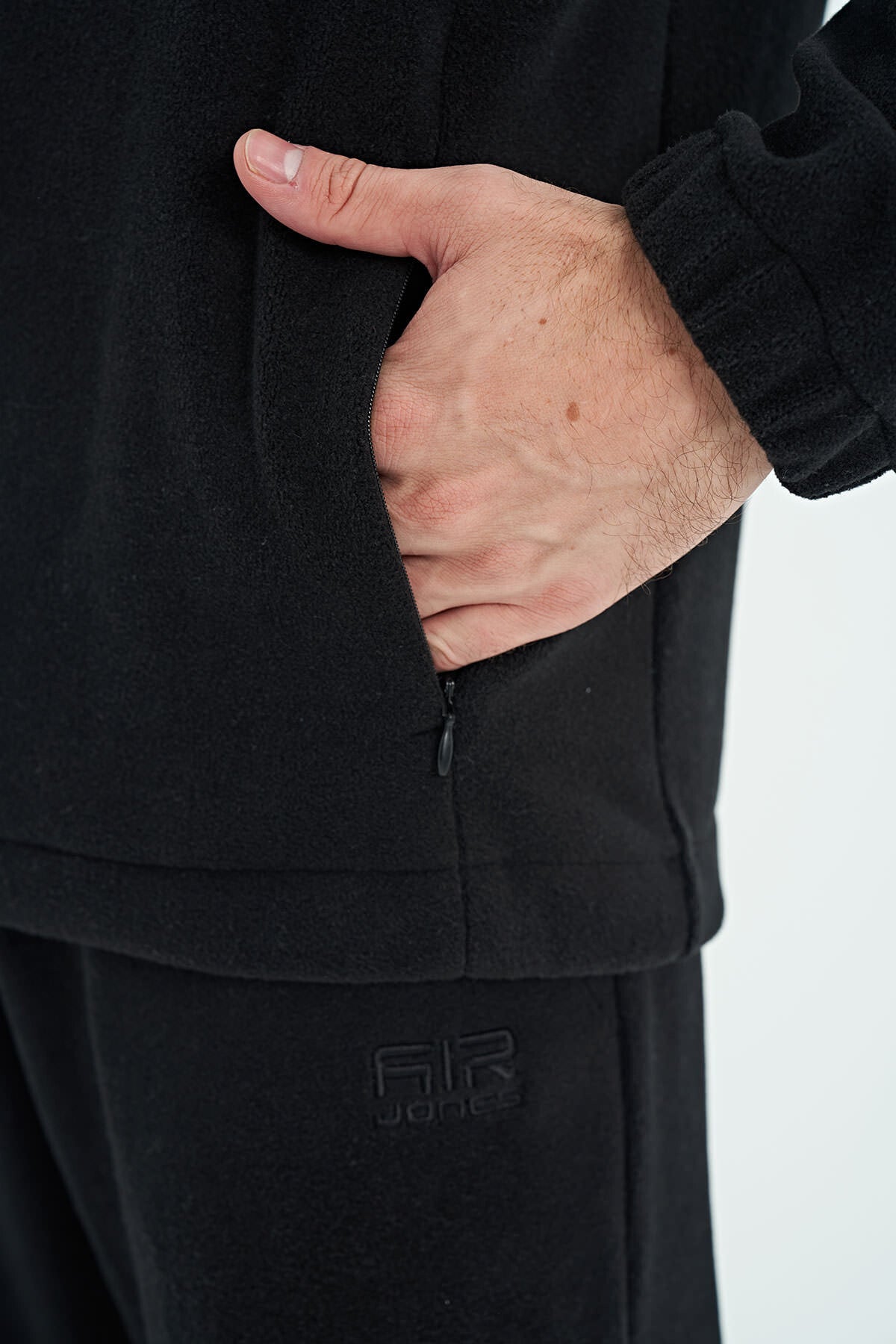 Hector Black Hooded Fleece Men's Tracksuit Set - 85227