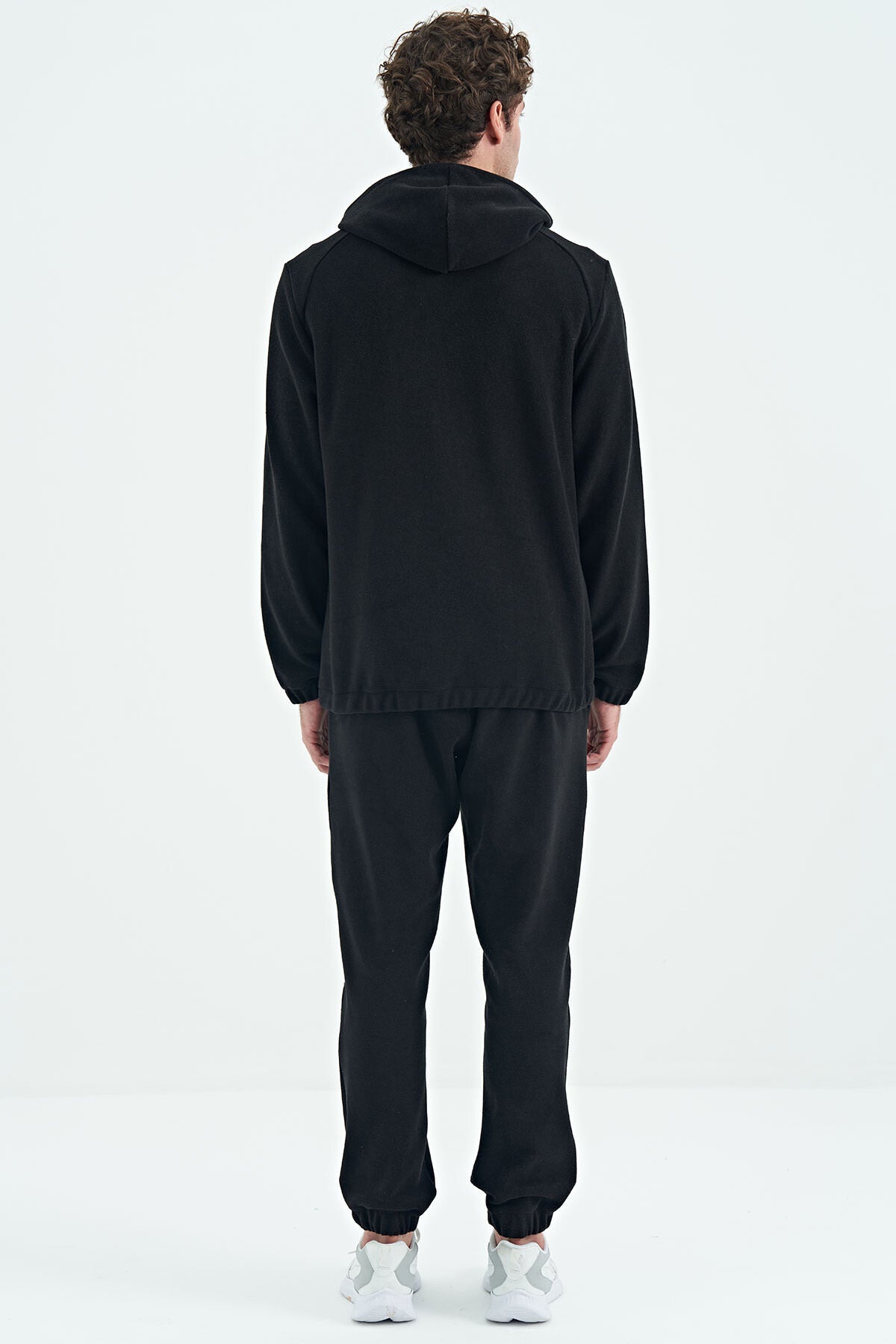 Hector Black Hooded Fleece Men's Tracksuit Set - 85227