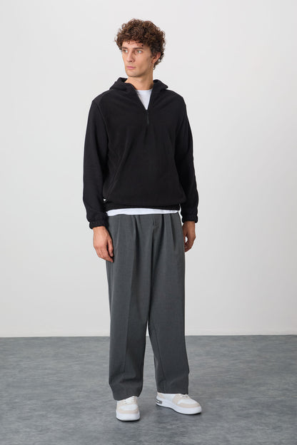 Ruby Black Standard Fit Polar Men's Sweatshirt - 88300