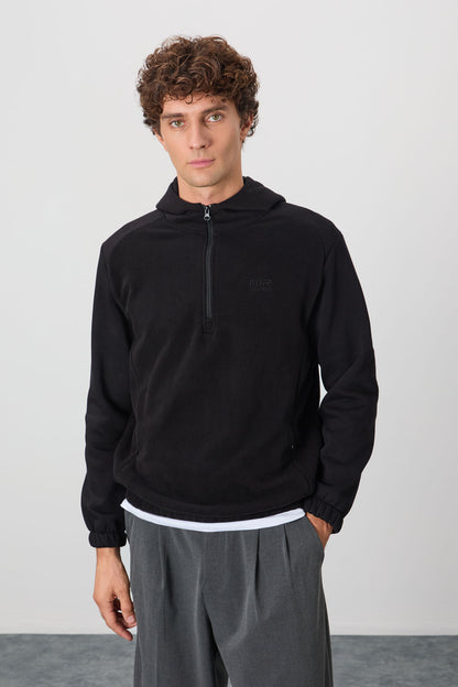 Ruby Black Standard Fit Polar Men's Sweatshirt - 88300