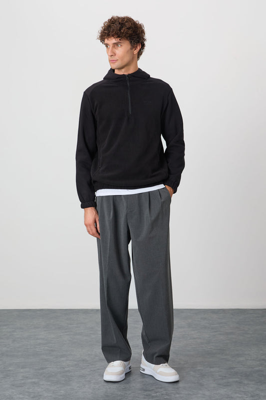 Ruby Black Standard Fit Polar Men's Sweatshirt - 88300