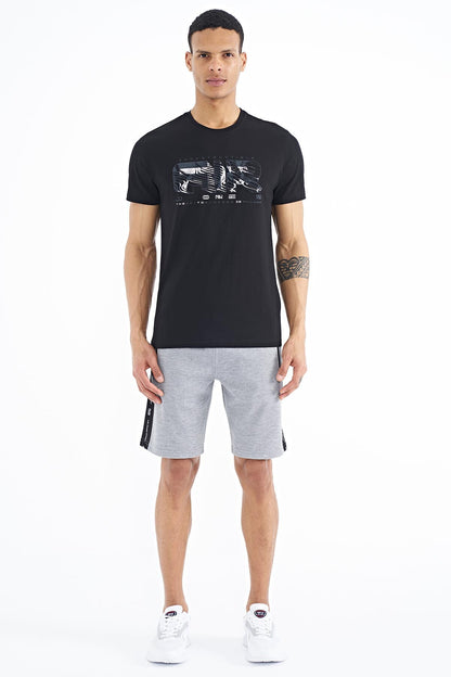 Oscar Black Standard Fit Men's T-Shirt - 88226