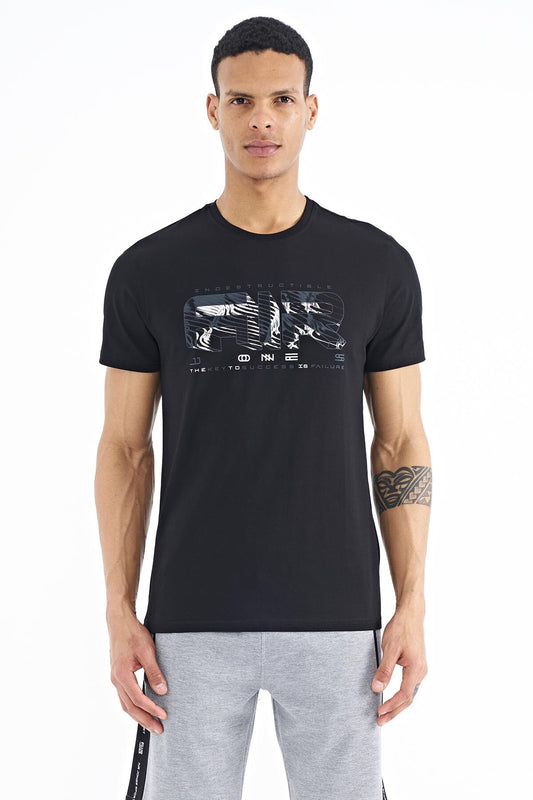 Oscar Black Standard Fit Men's T-Shirt - 88226