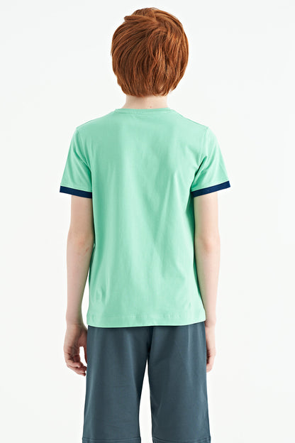 Printed Standard Fit O Collar Boys T-Shirt - 11097