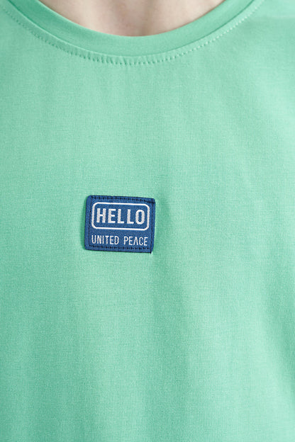 Printed Standard Fit O Collar Boys T-Shirt - 11097