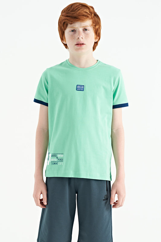 Printed Standard Fit O Collar Boys T-Shirt - 11097