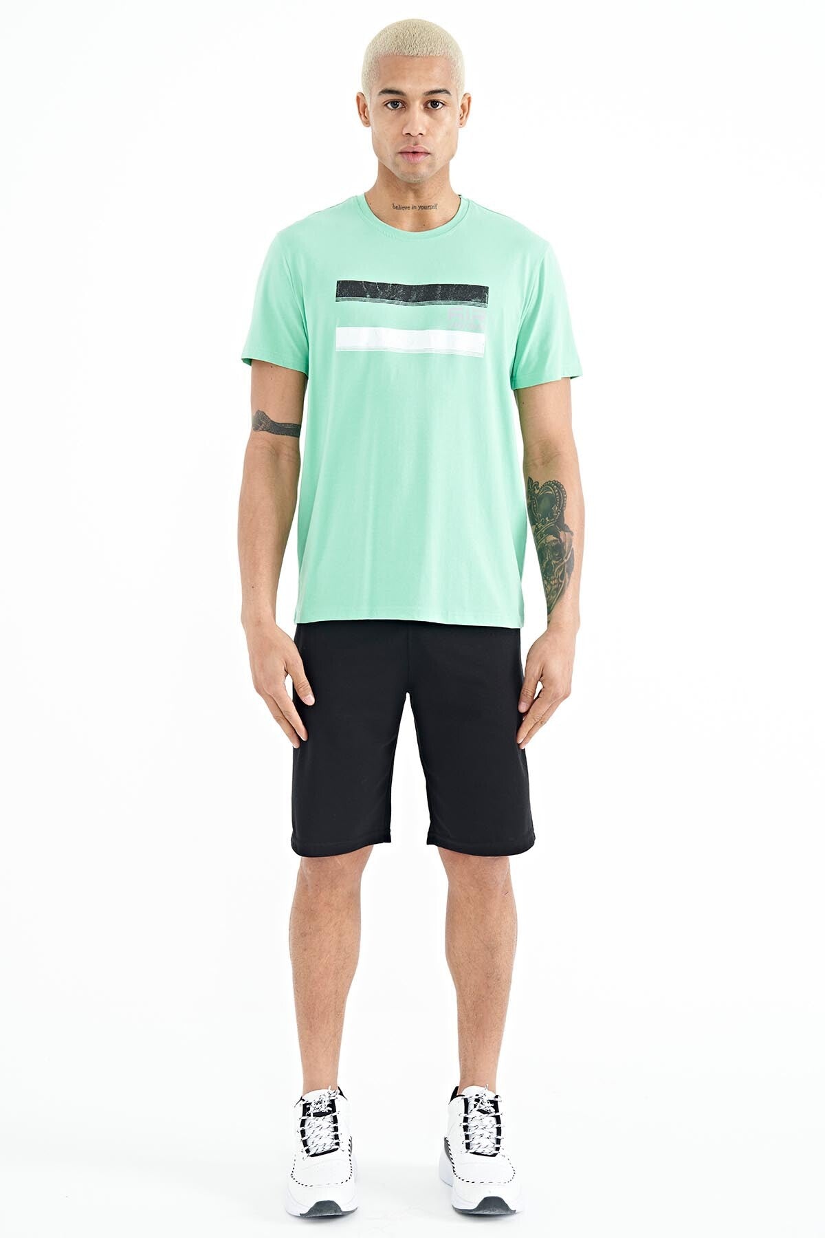 Donald Mint Green Standard Fit Men's T-Shirt - 88217