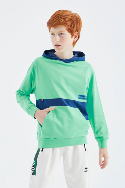 Forest Green Standard Fit Boys' Sweatshirt - 11179