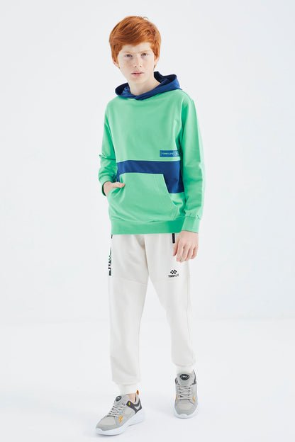 Forest Green Standard Fit Boys' Sweatshirt - 11179