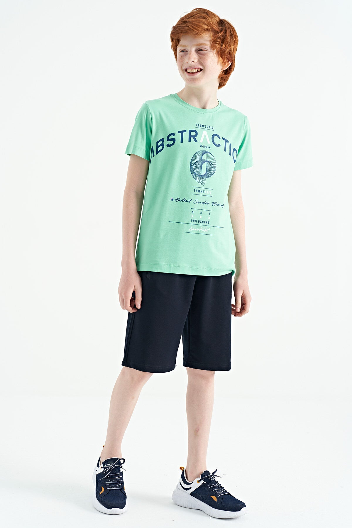 Print Detailed O Collar Standard Fit Boys T-Shirt - 11103