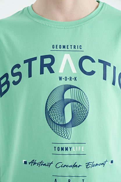 Print Detailed O Collar Standard Fit Boys T-Shirt - 11103