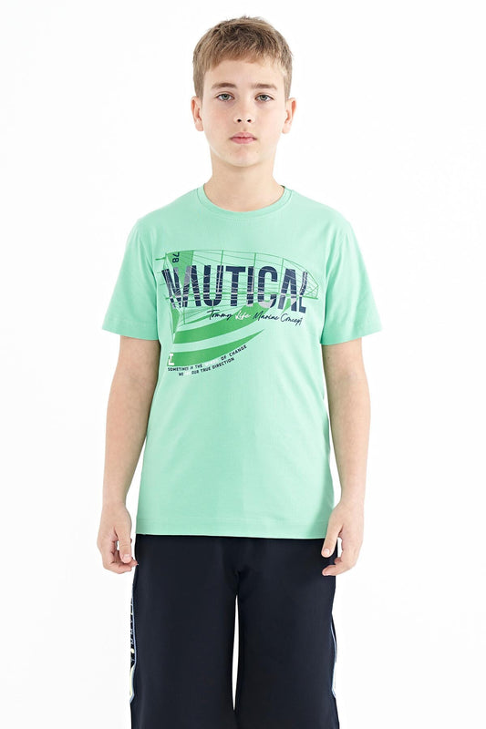 Printed O Collar Standard Fit Men's & Boys' T-Shirt - 11100