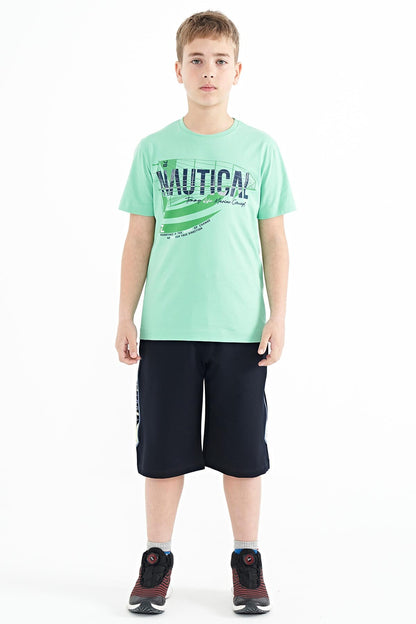 Printed O Collar Standard Fit Men's & Boys' T-Shirt - 11100