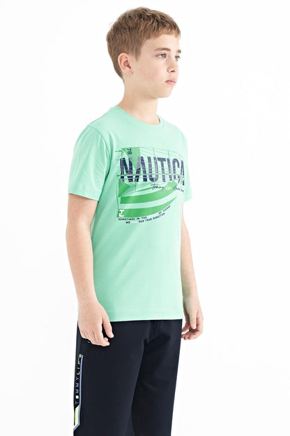 Printed O Collar Standard Fit Men's & Boys' T-Shirt - 11100
