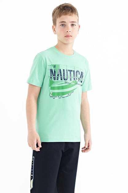 Printed O Collar Standard Fit Men's & Boys' T-Shirt - 11100