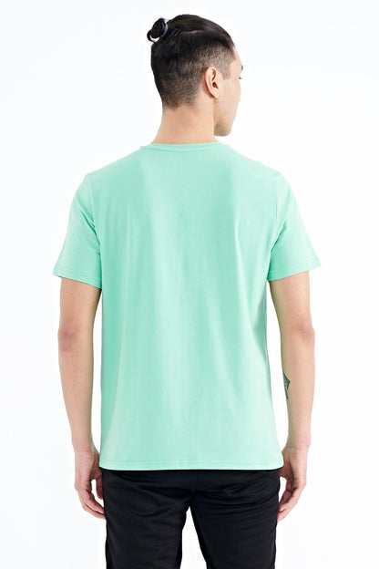 Printed O Collar Standard Fit Men's T-shirt - 88170