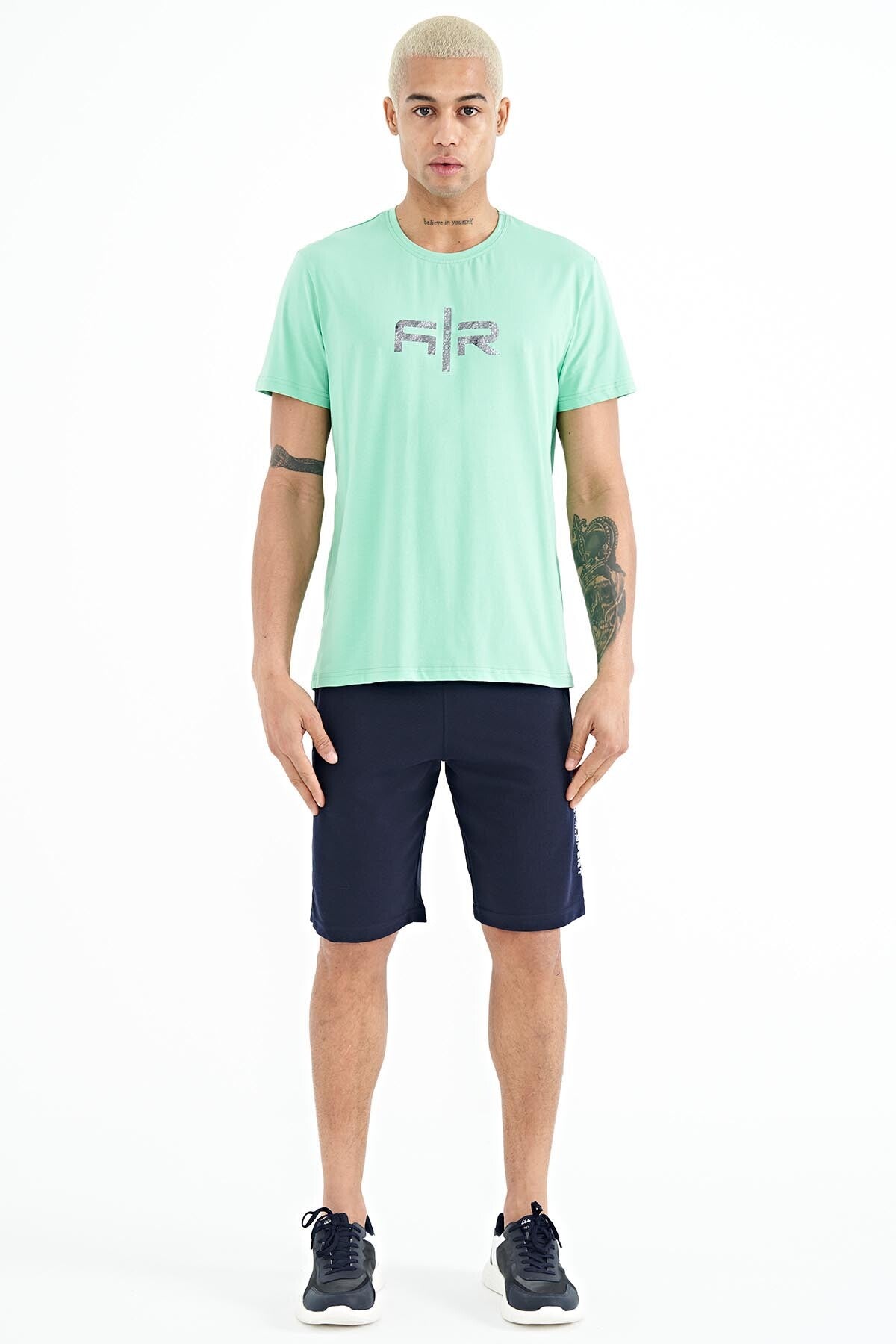 Boris Mint Standard Fit Men's T-Shirt - 88206