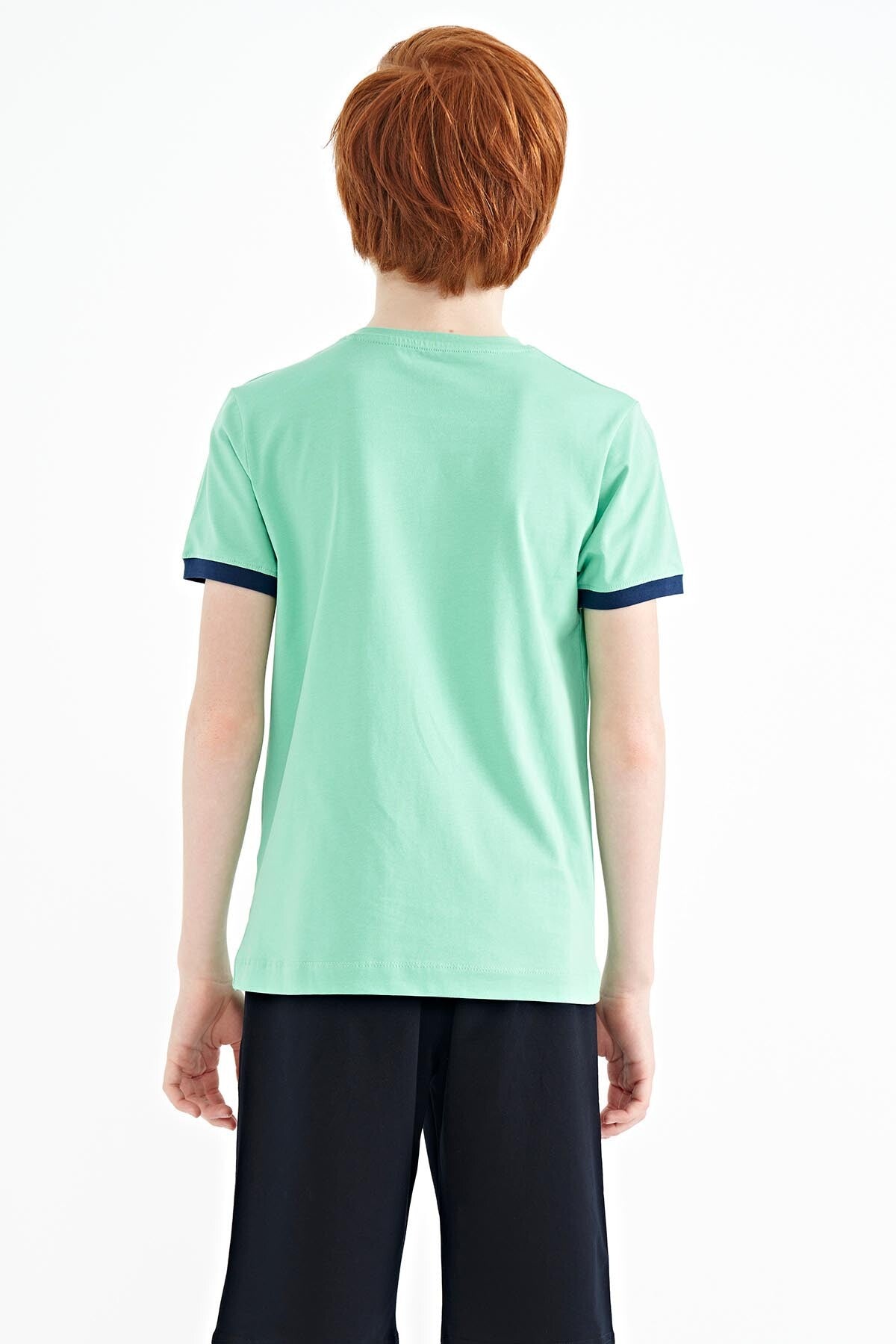 Printed Standard Fit O Neck Boys' T-Shirt - 11098