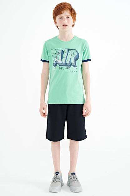 Printed Standard Fit O Neck Boys' T-Shirt - 11098