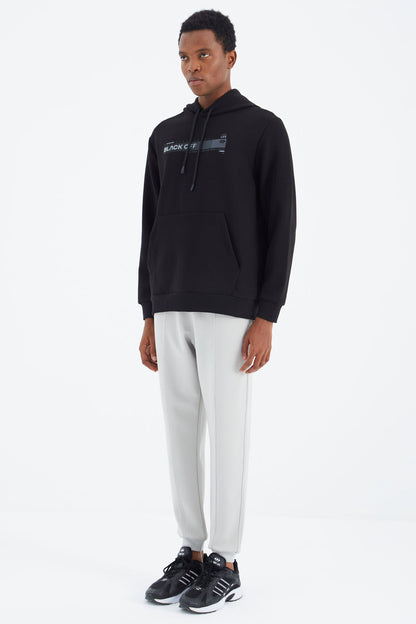 Stone Laced Front Stitch Detailed Standard Fit Men's Tracksuit Bottom - 84994