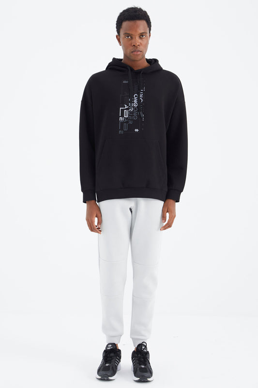 Stone Laced Strip Detailed Relax Fit Men's Tracksuit Bottom - 82106