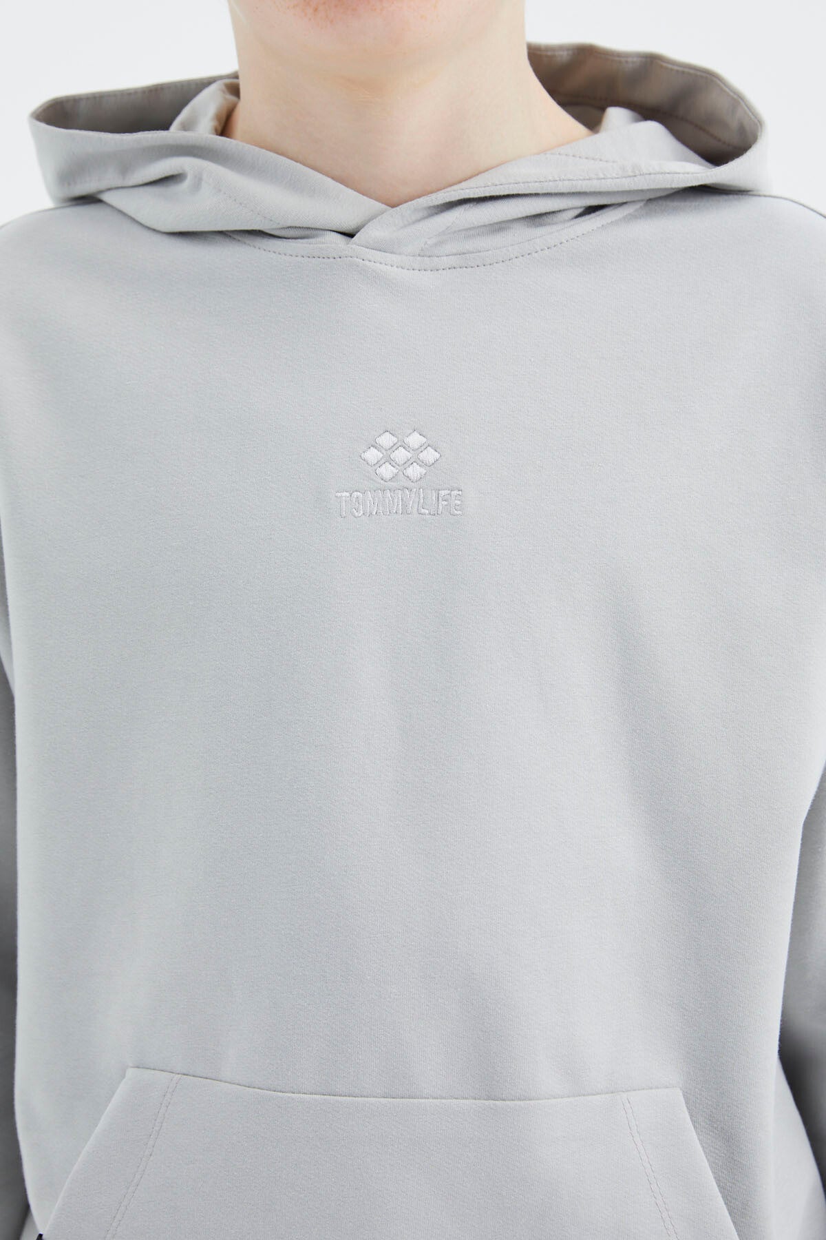 Stone Hooded Boys' Sweatshirt - 11177
