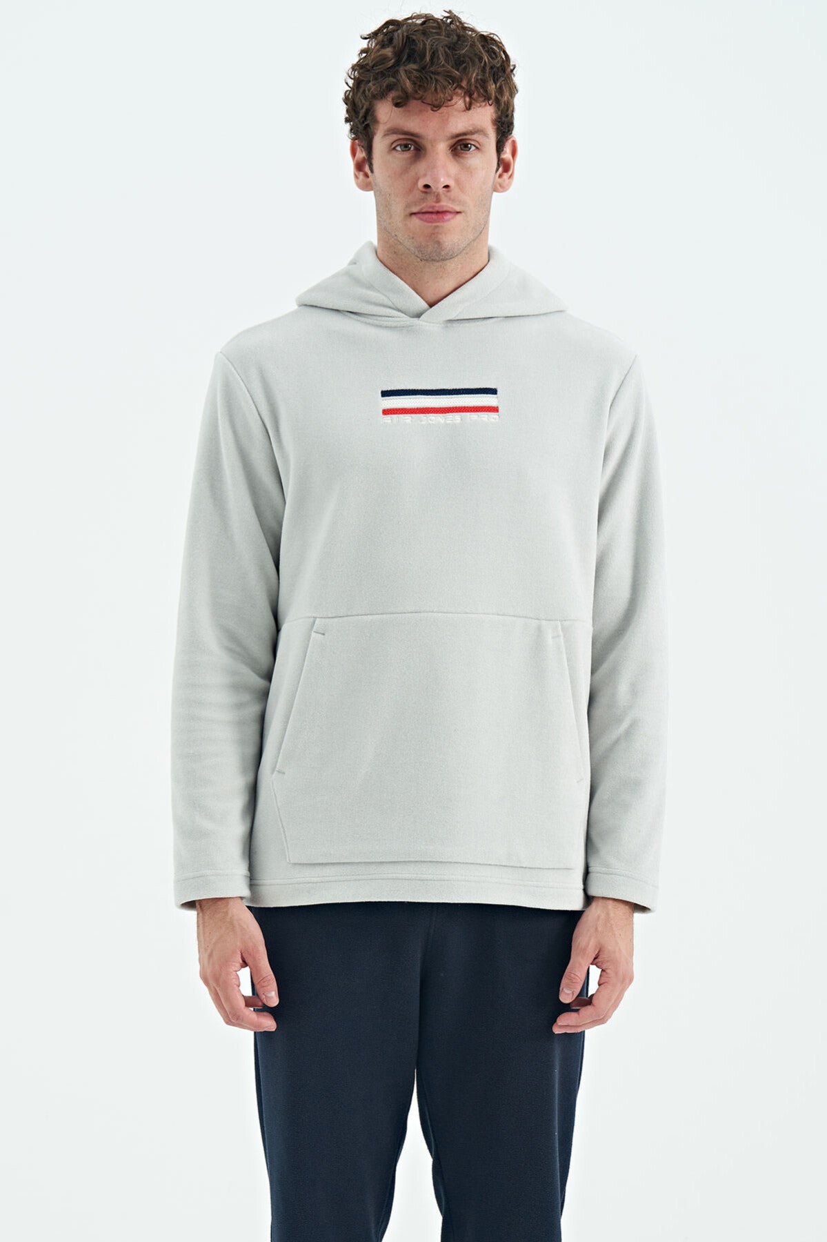 Men's Stone Color Polar Sweatshirt - 88301