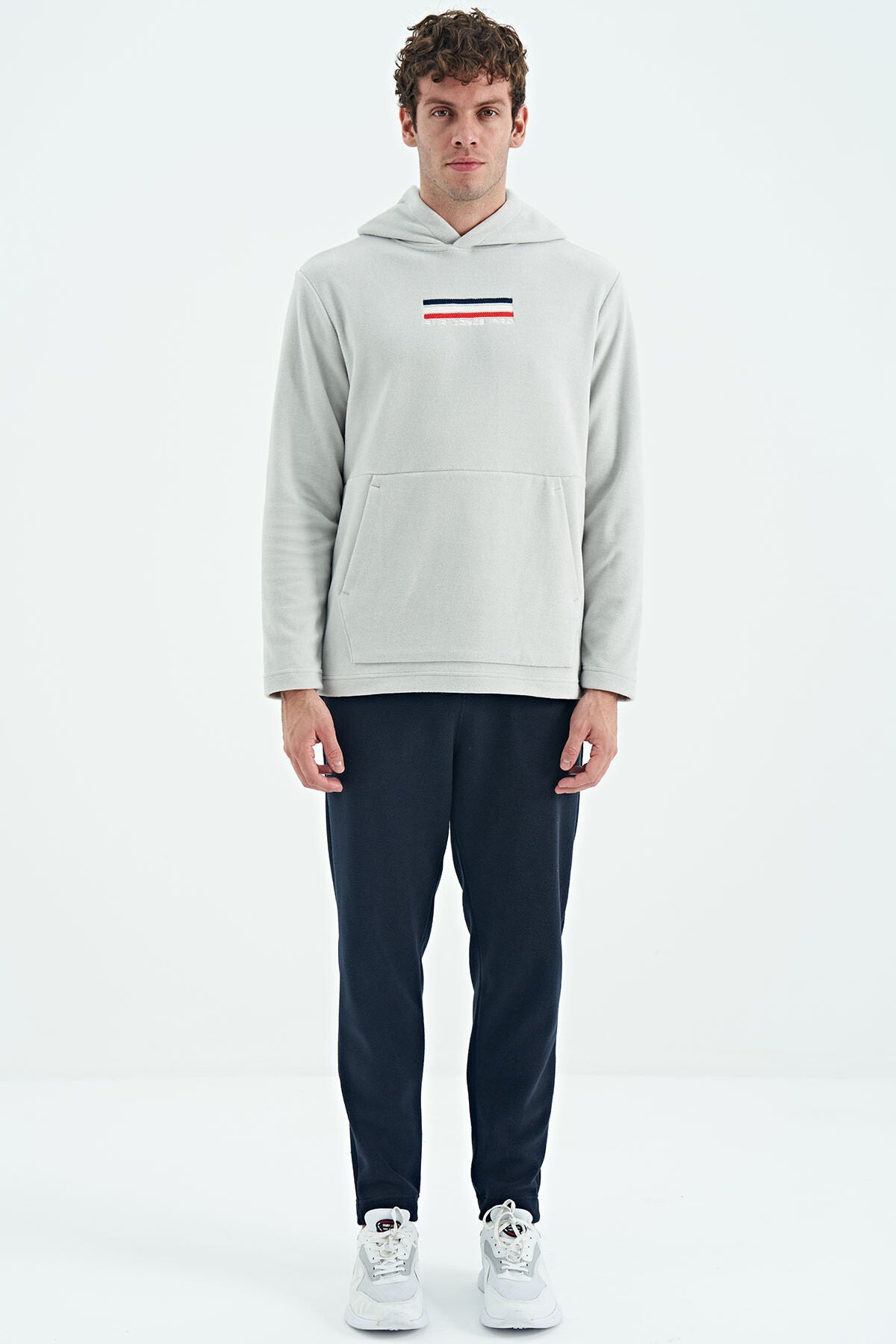 Men's Stone Color Polar Sweatshirt - 88301