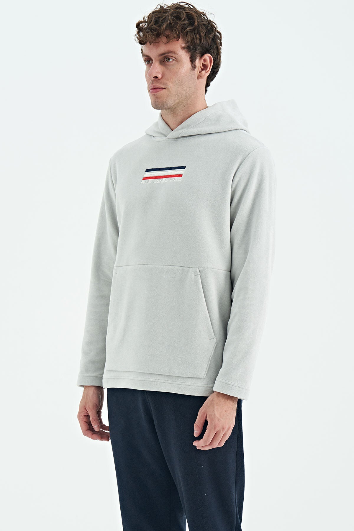 Men's Stone Color Polar Sweatshirt - 88301