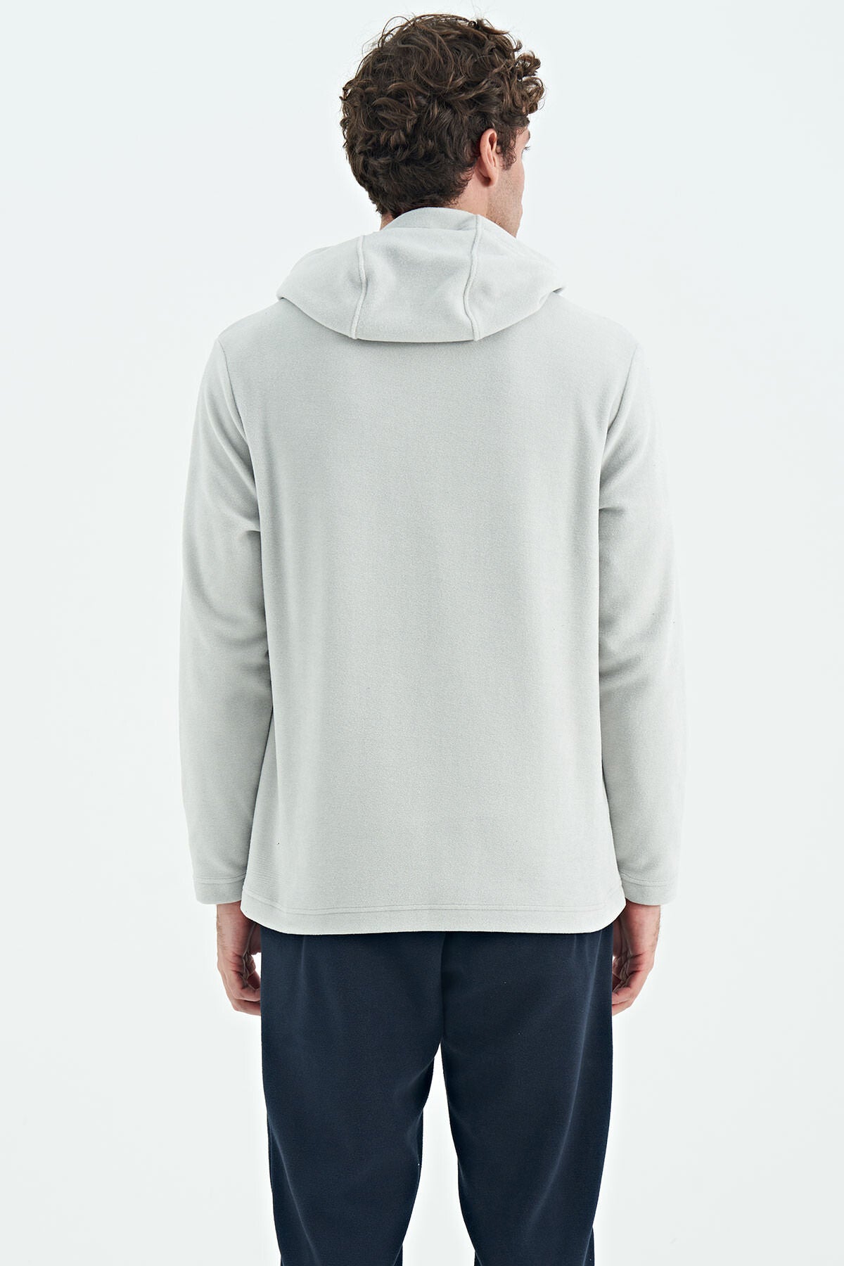 Men's Stone Color Polar Sweatshirt - 88301