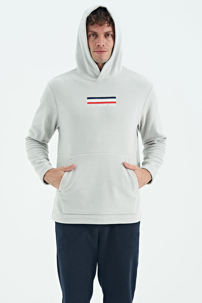 Men's Stone Color Polar Sweatshirt - 88301
