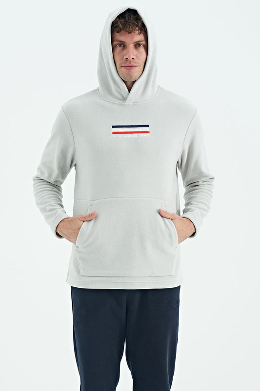 Men's Stone Color Polar Sweatshirt - 88301